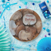 Assiettes En Carton Anniversaire des champignons shiitake (Fête)