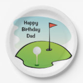 Assiettes En Carton Anniversaire des papas - Plaques de partie en papi (Devant)