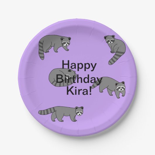 Assiettes En Carton Anniversaire des ratons (Devant)