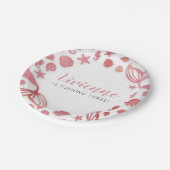 Assiettes En Carton Anniversaire des sirènes marines (Angle)