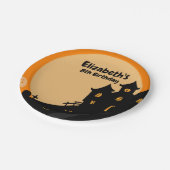 Assiettes En Carton Anniversaire d'Halloween (Angle)