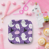 Assiettes En Carton Anniversaire d'Halloween mou et rose (Fête)