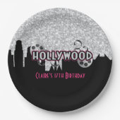 Assiettes En Carton Anniversaire d'Hollywood (Devant)