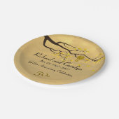 Assiettes En Carton Anniversaire d'or de Lovebirds (Angle)