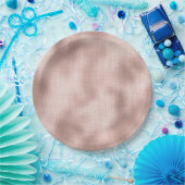 Assiettes En Carton Anniversaire d'or Rose rose (Fête)