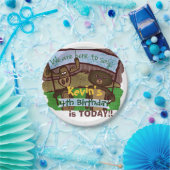 Assiettes En Carton Anniversaire d'orignaux et d'ours (Fête)