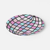 Assiettes En Carton Anniversaire du bal Disco super (Angle)