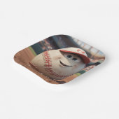 Assiettes En Carton Anniversaire du baseball de dessin (Angulaire)