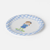 Assiettes En Carton Anniversaire du bleuet (Angle)