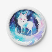 Assiettes En Carton Anniversaire du bois de Fox moderne (Devant)