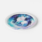 Assiettes En Carton Anniversaire du bois de Fox moderne (Angle)