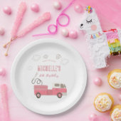 Assiettes En Carton Anniversaire du camion rose (Fête)