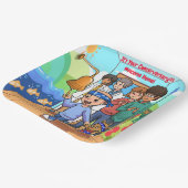 Assiettes En Carton Anniversaire du cancer (Angulaire)