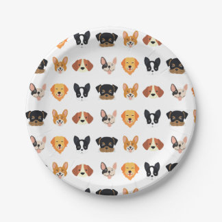 Assiettes En Carton Anniversaire du chien 