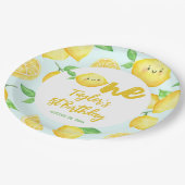 Assiettes En Carton Anniversaire du citron (Angle)
