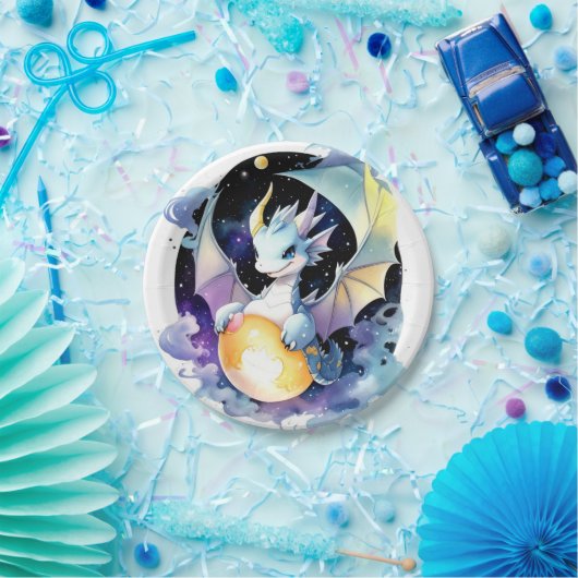 Assiettes En Carton Anniversaire du dragon (Fête)