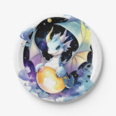 Assiettes En Carton Anniversaire du dragon (Devant)