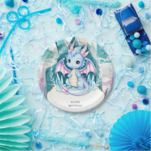 Assiettes En Carton Anniversaire du dragon lunaire pour enfants