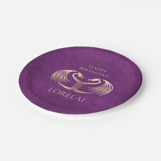 Assiettes En Carton Anniversaire du dragon viking celtique (Angle)