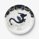 Assiettes En Carton Anniversaire du Dragon Whimsical (Devant)