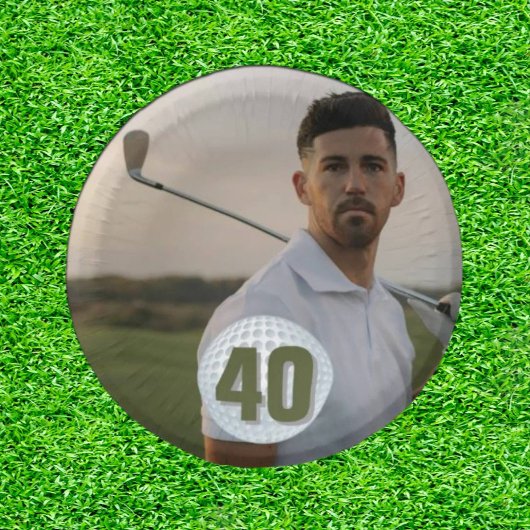 Assiettes En Carton Anniversaire du golfeur Bash