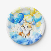 Assiettes En Carton Anniversaire du loup (Devant)