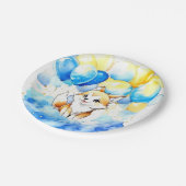 Assiettes En Carton Anniversaire du loup (Angle)