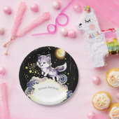 Assiettes En Carton Anniversaire du loup de forêt enchanté (Fête)