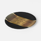 Assiettes En Carton Anniversaire du Mariage classique (Angle)