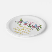 Assiettes En Carton Anniversaire du Mariage d'or (Angle)