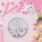 Assiettes En Carton Anniversaire du papillon pourpre (Fête)