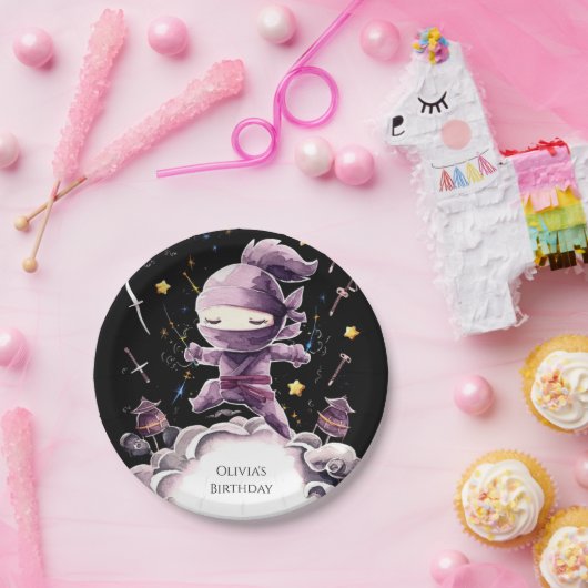 Assiettes En Carton Anniversaire du Pastel Spy Ninja (Fête)