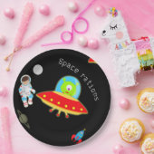 Assiettes En Carton Anniversaire du petit astronaute dans l'espace ext (Fête)