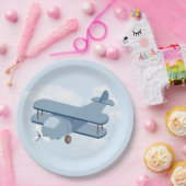Assiettes En Carton Anniversaire du pilote d'aéronef (Fête)