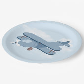 Assiettes En Carton Anniversaire du pilote d'aéronef (Angle)