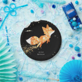 Assiettes En Carton Anniversaire du renard forestier simple (Fête)