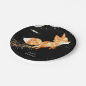 Assiettes En Carton Anniversaire du renard forestier simple (Angle)