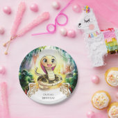 Assiettes En Carton Anniversaire du serpent Boho Kids (Fête)