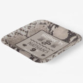 Assiettes En Carton Anniversaire du serpent poster de animal (Angulaire)