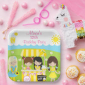 Assiettes En Carton Anniversaire du soleil et de la limonade (Fête)