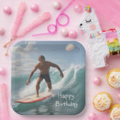 Assiettes En Carton Anniversaire du surf (Fête)