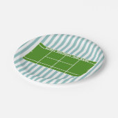 Assiettes En Carton Anniversaire du tennis (Angle)