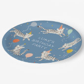 Assiettes En Carton Anniversaire du tigre blanc (Angle)
