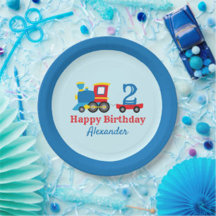 Assiettes En Carton Anniversaire du train