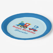 Assiettes En Carton Anniversaire du train (Angle)