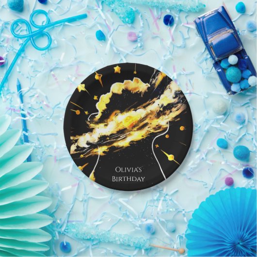 Assiettes En Carton Anniversaire Enchanted Fun Space (Fête)