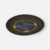 Assiettes En Carton Anniversaire étincelant (Angle)