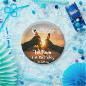 Assiettes En Carton Anniversaire fête acclamer bière nom photo hommes  (Fête)