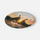 Assiettes En Carton Anniversaire fête acclamer bière nom photo hommes  (Angle)