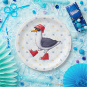 Assiettes En Carton Anniversaire Fun Jote Seagull Bird (Fête)